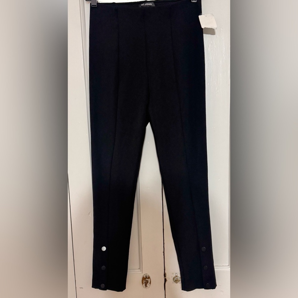 St. John pants with button detail